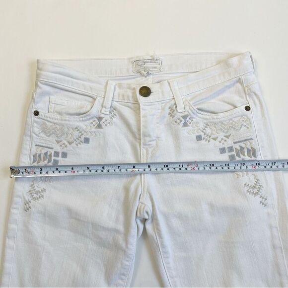 Current/Elliott The  Stiletto in Dirty White with Embroidery Sz 26 - Picture 9 of 16